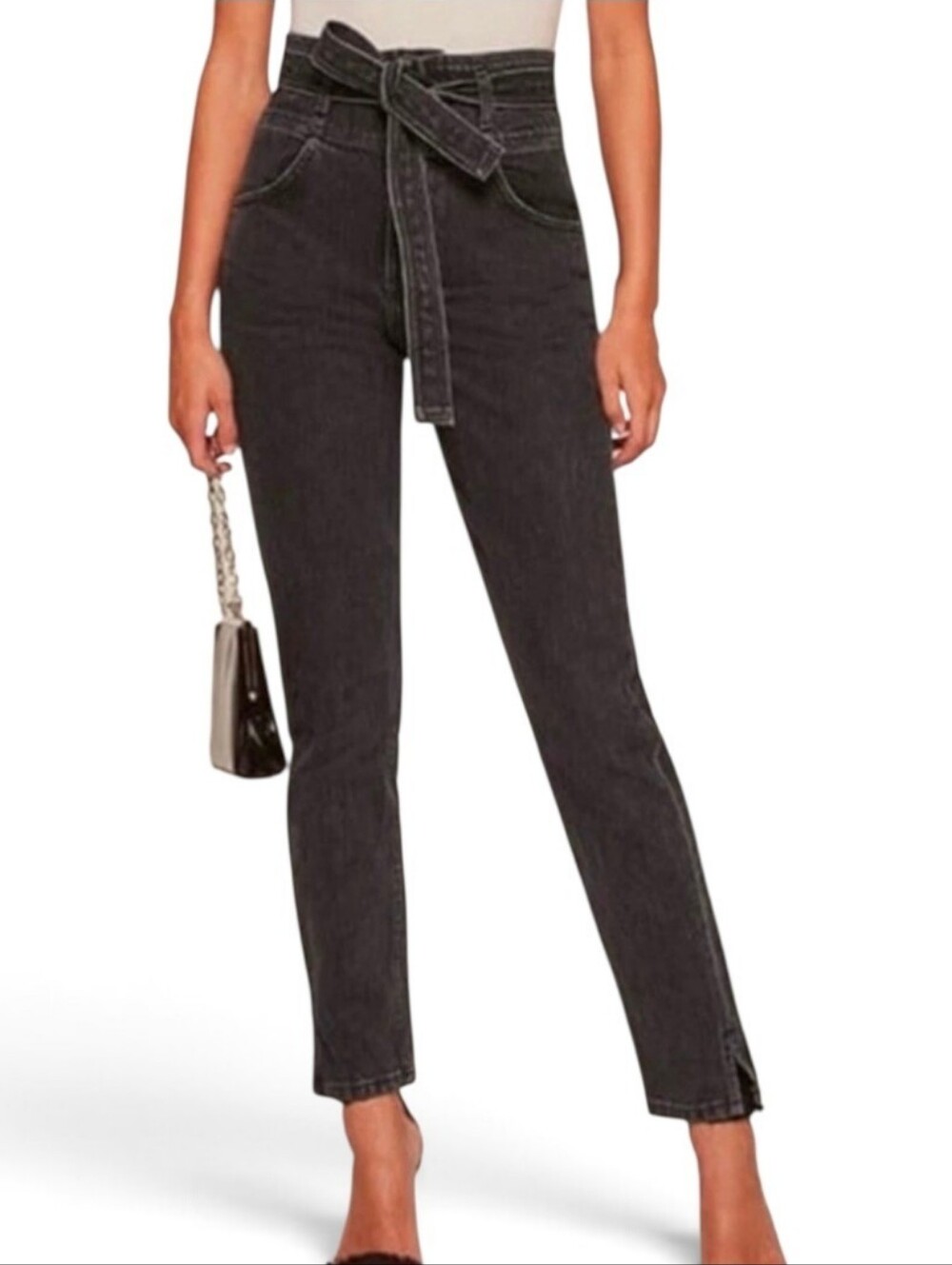 REFORMATION Belted High Rise Skinny Jeans - Size 29